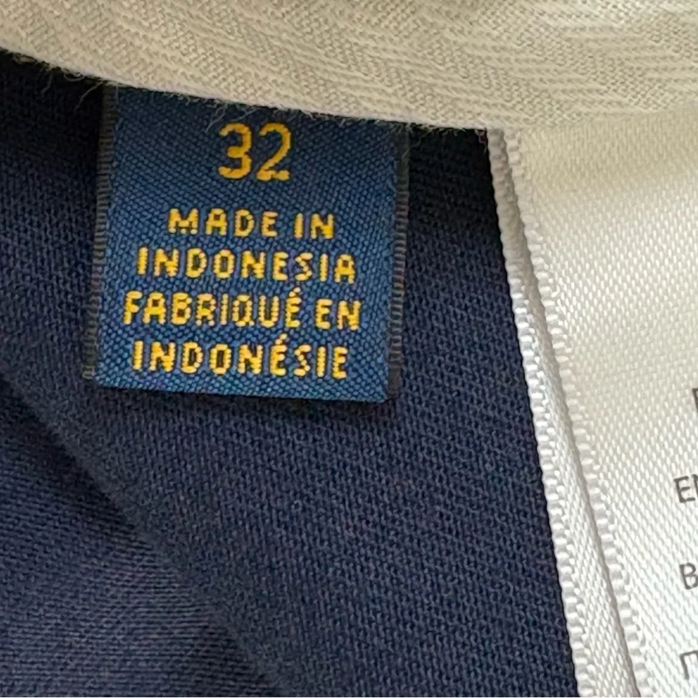 Polo by Ralph Lauren Navy Blue White Logo Men's Shorts EUC - Picture 6 of 9